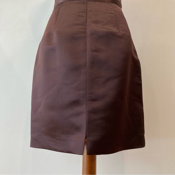 Strapless Dress 6 Formal Cocktail Silk Fall Wedding $495 Holiday Party Y2K Style - Picture 10 of 16